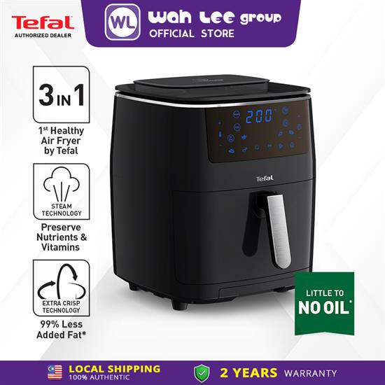 Picture of TEFAL AIR FRYER  AIR FRY+STEAM+GRILL FW2018 BLACK