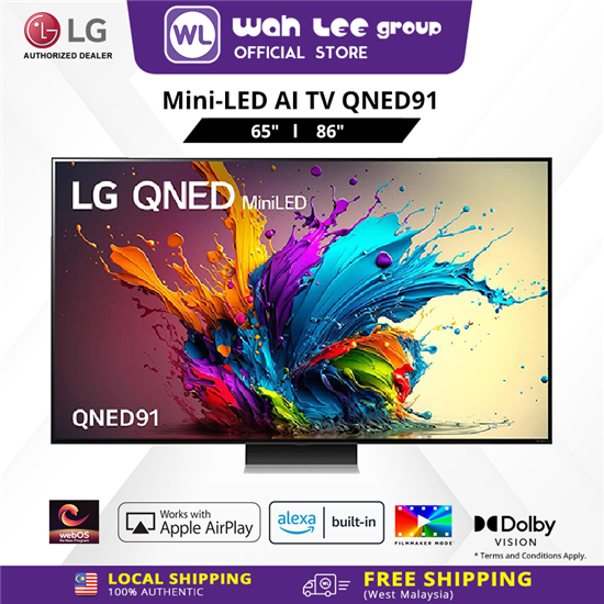 Picture of LG QNED91 Mini-LED AI TV 65" 86" 120Hz Dolby Vision & HDR10 4K UHD (2024)