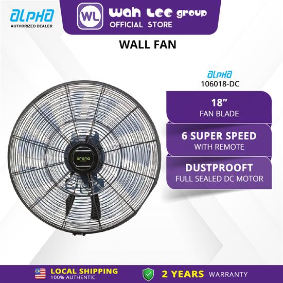 Picture of Alpha Arena DC Motor Wall Fan with 18 Blades (18") AWF 1060/18-DC  