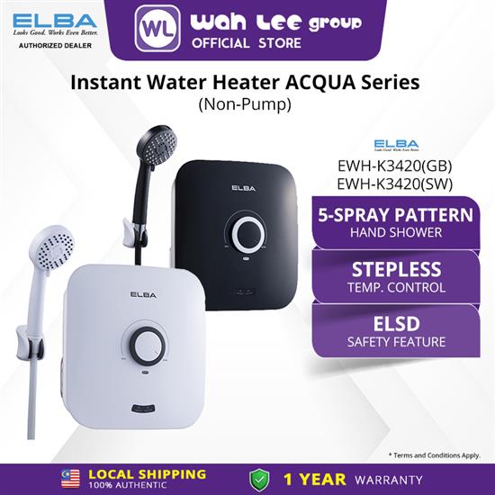 Picture of ELBA Instant Water Heater ACQUA Series EWH-K3420(GB) / (SW) - Basic Stream  