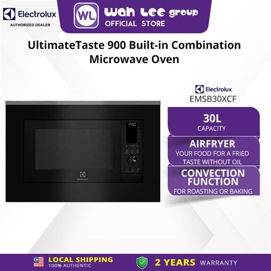 Picture of Electrolux 60cm/30L UltimateTaste 900 built-in Combination Microwave Oven EMSB30XCF  