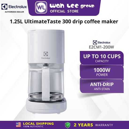 Picture of Electrolux 1.25L Create 2 Drip Coffee Maker E2CM1-200W  