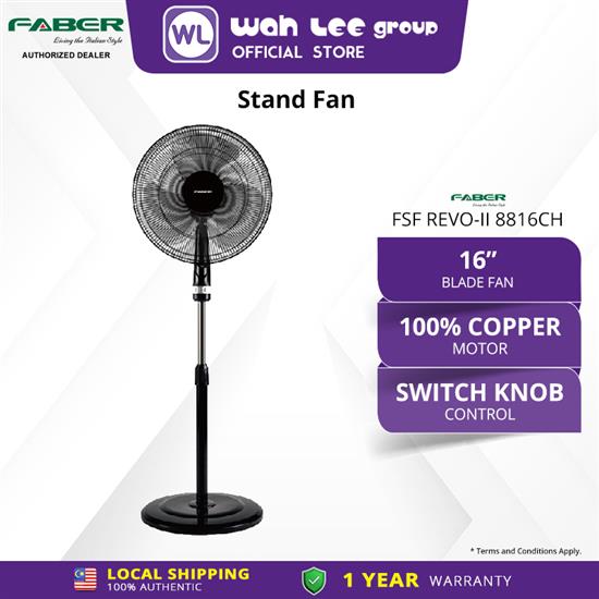 Picture of Faber Online Exclusive Std Fan Fsf Revo-ii 8816ch 50W Kipas Berdiri  