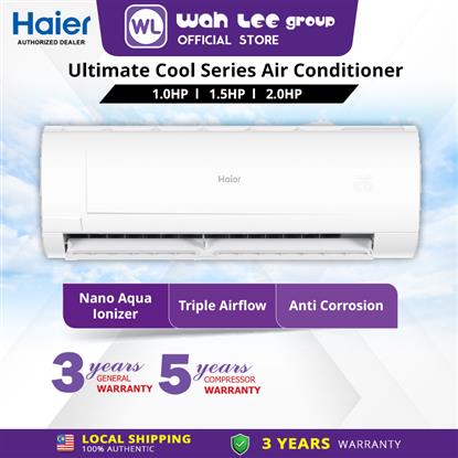 Picture of Haier 1.0HP Non Inverter R32 Nano Aqua Ionizer Air Conditioner / AirCond / HSU-10LPB23 