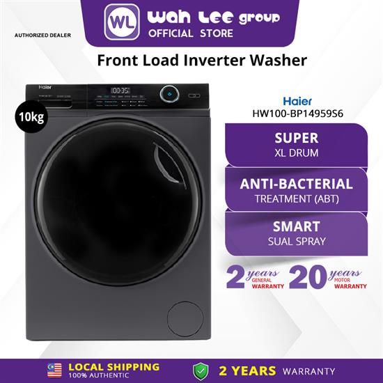 Picture of HAIER FRONT LOAD WASHER HW100-BP14959S6 (10KG)