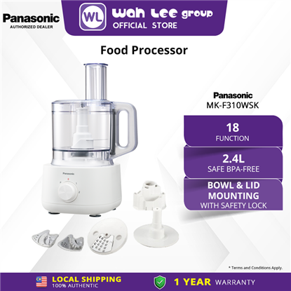 PANASONIC MK-F310 FOOD PROCESSOR WITH 5 ACCESSORIES FOR 18 FUNCTIONS MK-F310WSK  的图片