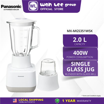 Picture of PANA BLENDER MX-MG5351WSK GLASS 2L TWIN JUG 