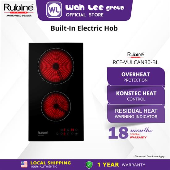 Picture of RUBINE CERAMIC HOB RCE-VULCAN30-BL