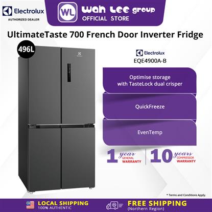 Picture of ELECTROLUX FRENCH DOOR FRIDGE EQE4900A-B 496L