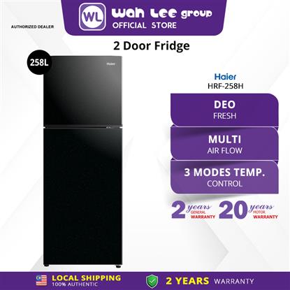 Picture of HAIER FRIDGE HRF-258H (258L) METAL BLACK