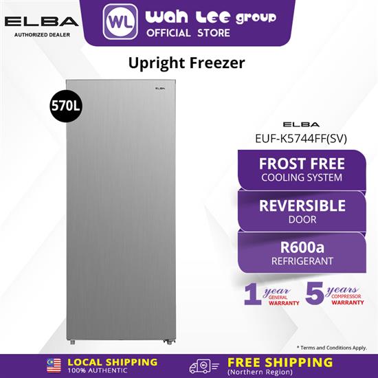 Picture of ELBA UPRIGHT FREEZER EUF-K5744FF(SV) 570L