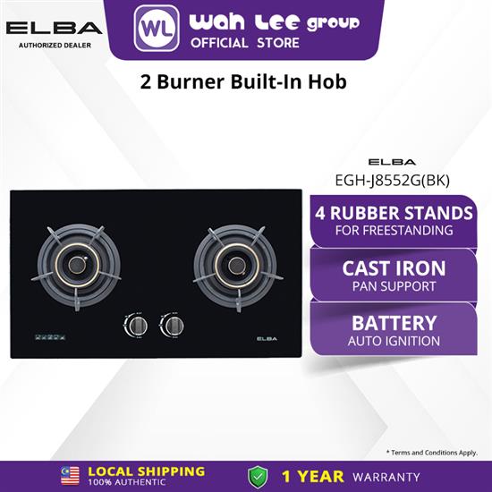 Picture of ELBA BUILT-IN GLASS STOVE EGH-J8552G(BK)