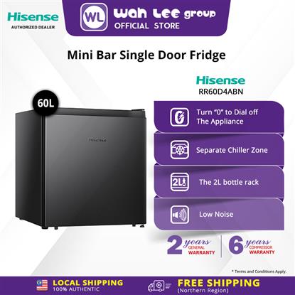 Picture of HISENSE MINI BAR RR-60D4ABN 60L BLACK