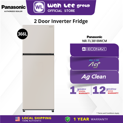 Picture of PANASONIC FRIDGE NR-TL381BWCM (366L) BEIGE