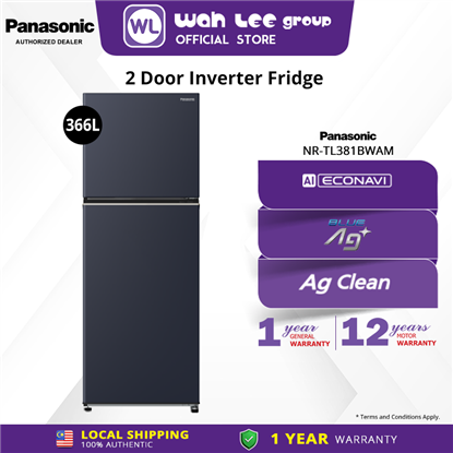 Picture of PANASONIC FRIDGE NR-TL381BWAM (366L) DARK NAVY