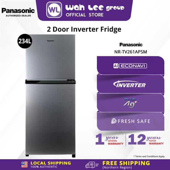Picture of PANASONIC FRIDGE NR-TV261APSM (234L)