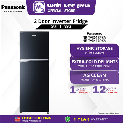 Picture of PANASONIC FRIDGE NR-TV301BPKM (268L)