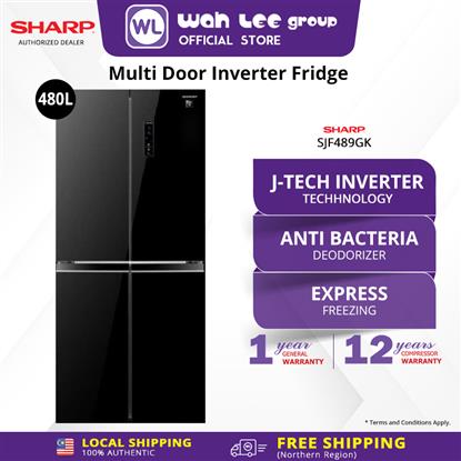 Picture of SHARP 4 DOORS FRIDGE SJF489GK (480L)