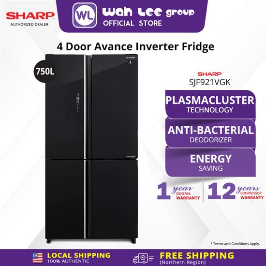 Picture of SHARP 4 DOORS FRIDGE SJF921VGK (750L)