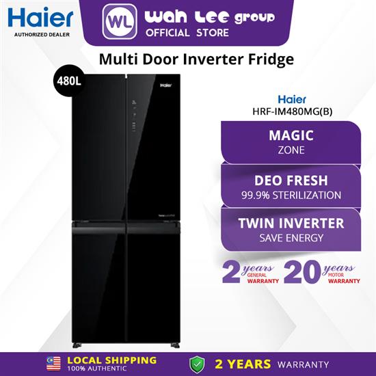 Picture of HAIER MULTIDOOR FRIDGE HRF-IM480MG(B) (480L) GLASS BLACK