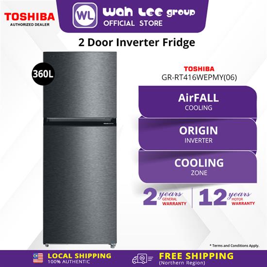 Picture of TOSHIBA FRIDGE GR-RT416WE-PMY(06) INVERTER (360L) MORANDI GRAY