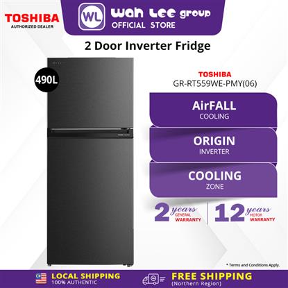 Picture of TOSHIBA FRIDGE GR-RT559WE-PMY(06) INVERTER_(490L) MORANDI GRAY