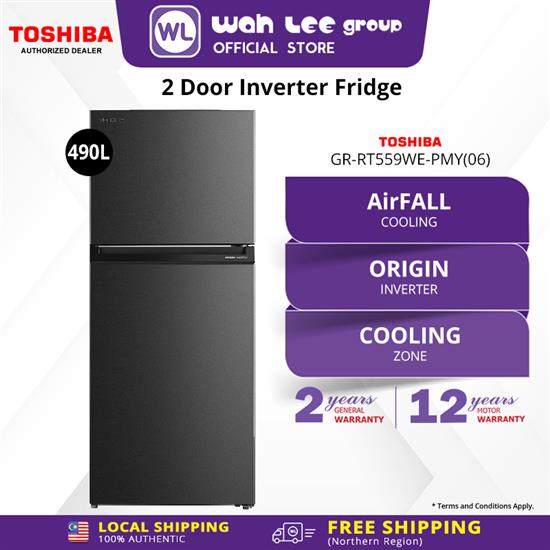 Picture of TOSHIBA FRIDGE GR-RT559WE-PMY(06) INVERTER_(490L) MORANDI GRAY
