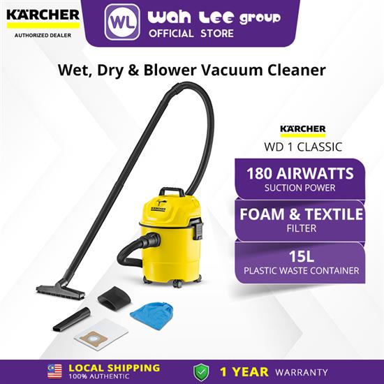 Picture of KARCHER 3 IN 1 VACUUM CLEANER WD 1 CLASSIC *SEA 1.098-331.0 NEW