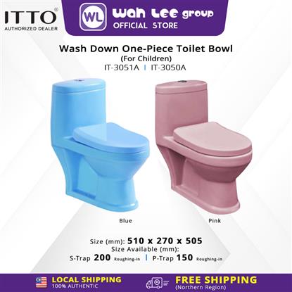 Picture of ITTO Wash Down One-Piece Children Toilet Bowl 8" S-Trap IT-3050A IT-3051A