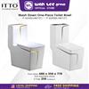 Picture of ITTO Wash Down One-Piece Toilet Bowl IT-6040 IT-6040G/W IT-6040BL/W