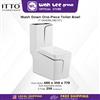Picture of ITTO Wash Down One-Piece Toilet Bowl IT-6040 IT-6040G/W IT-6040BL/W