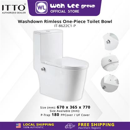 Picture of ITTO Washdown Rimless One-Piece Toilet Bowl with Bidet Function IT-8622C1