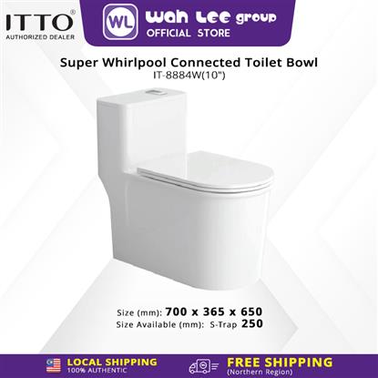 Picture of ITTO Super Whirlpool Connected Toilet Bowl IT-8884W 250mm S-Trap