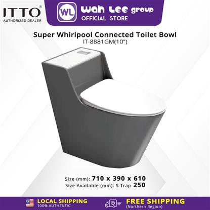 Picture of ITTO Super Whirlpool Connected Toilet Bowl IT-8881GM 250mm S-Trap