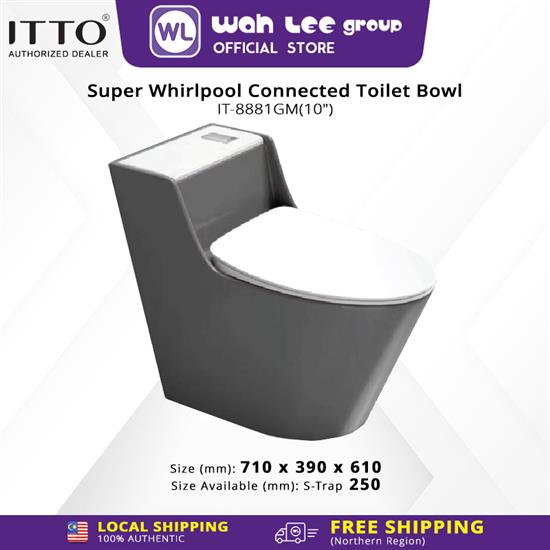 Picture of ITTO Super Whirlpool Connected Toilet Bowl IT-8881GM 250mm S-Trap