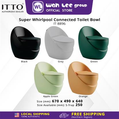 Picture of ITTO Super Whirlpool Connected Toilet Bowls IT-8896 S-TRAP 250 