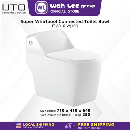 Picture of ITTO Super Whirlpool Connected Toilet Bowl IT-8910W 250mm S-TRAP