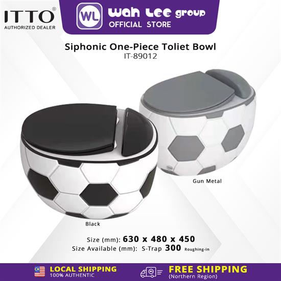 Picture of ITTO Soccer-Themed Siphonic One-Piece Toilet Bowl IT-89012 