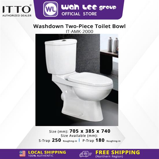 Picture of ITTO Washdown Two-Piece Toilet IT-AMK-2000 250mm S-Trap 