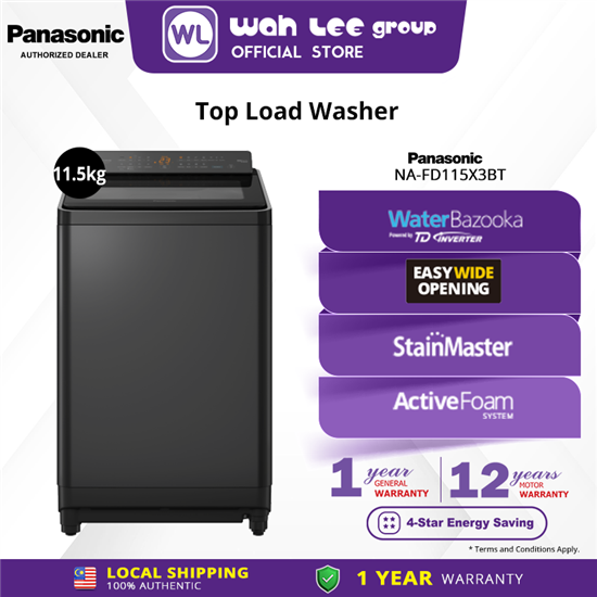 Picture of PANASONIC WASHER NA-FD115X3BT 11.5KG
