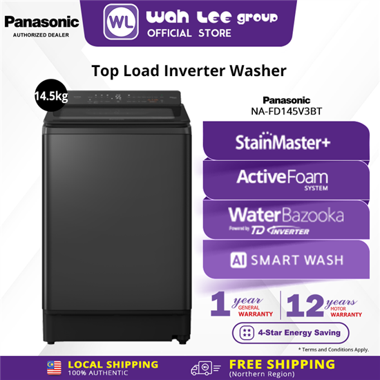 Picture of PANASONIC WASHER NA-FD145V3BT 14.5KG