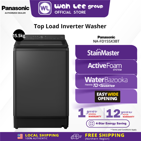 Picture of PANASONIC WASHER NA-FD155X3BT 15.5KG
