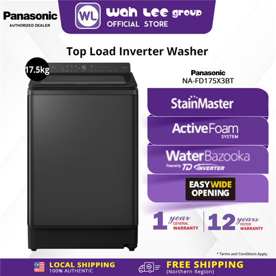 Picture of PANASONIC WASHER NA-FD175X3BT 17.5KG
