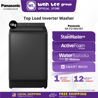 Picture of PANASONIC WASHER NA-FD180V3BT 18KG