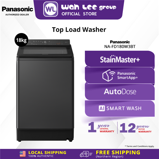 Picture of PANASONIC WASHER NA-FD180W3BT 18KG