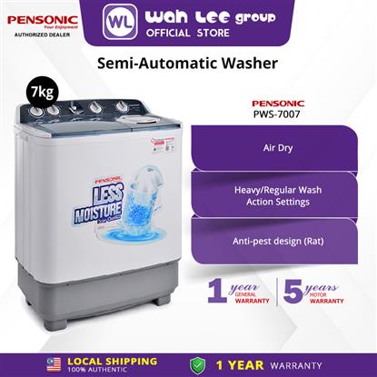Picture of PENSONIC SEMI WASHER PWS-7007 (7KG)
