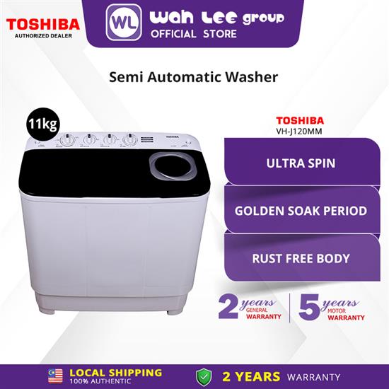 Picture of TOSHIBA SEMI WASHER VH-J120MM (11KG)