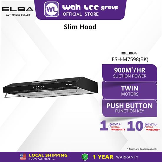 Picture of ELBA SLIM HOOD ESHM7598BK