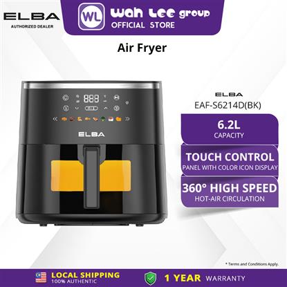 Picture of ELBA AIR FRYER EAF-S6214D(BK) 6.2L