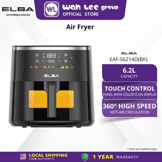 Picture of ELBA AIR FRYER EAF-S6214D(BK) 6.2L